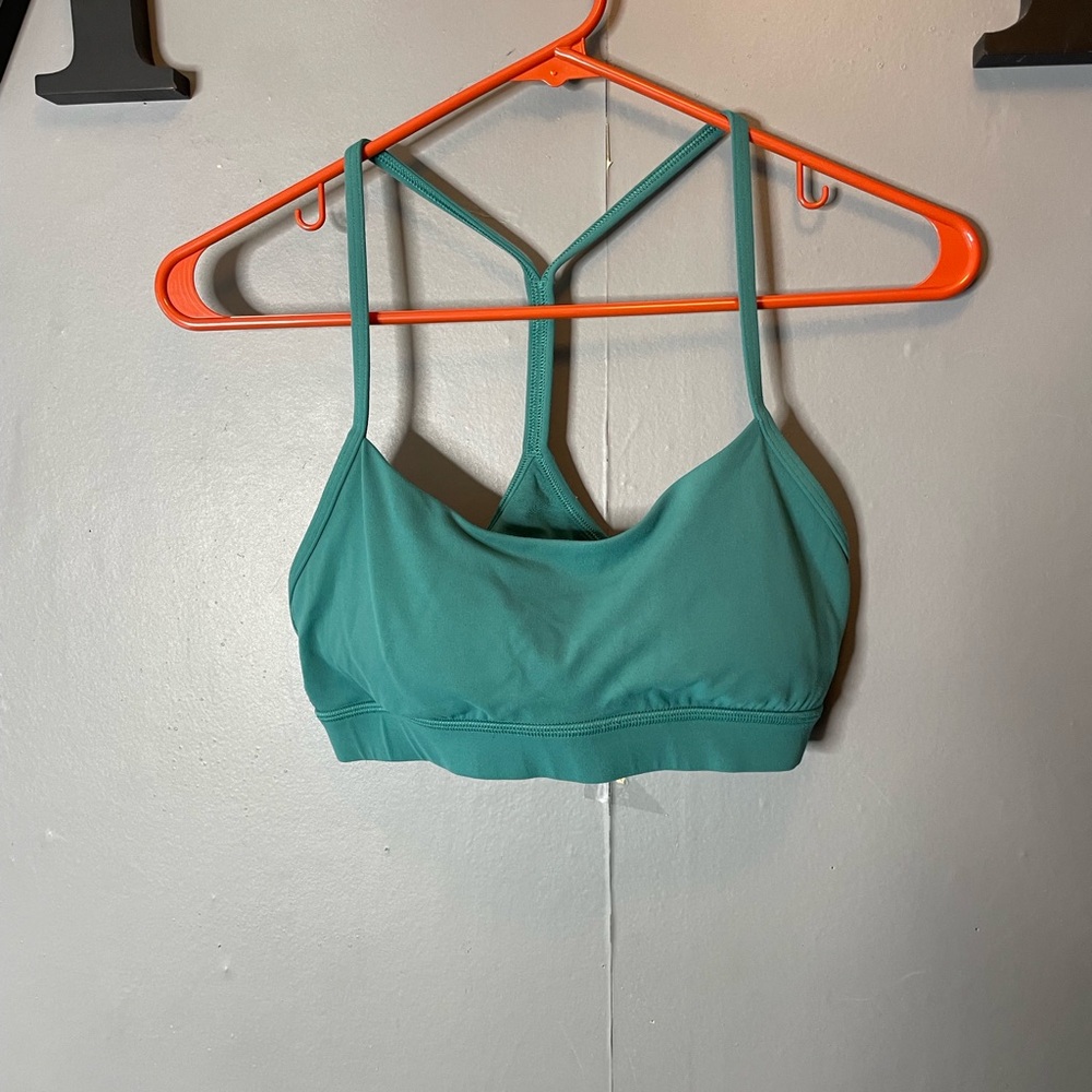 Lululemon‎ Flow Y Bra in Teal Lagoon size 8